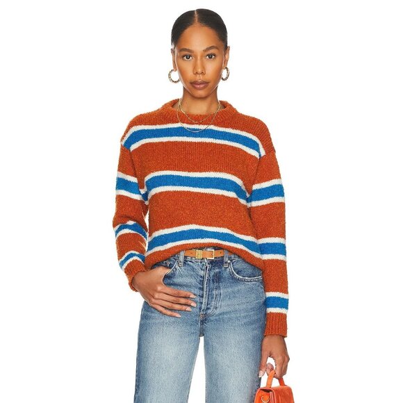 All The Ways Nikita Sweater in Burnt Orange Multi - Picture 2 of 5